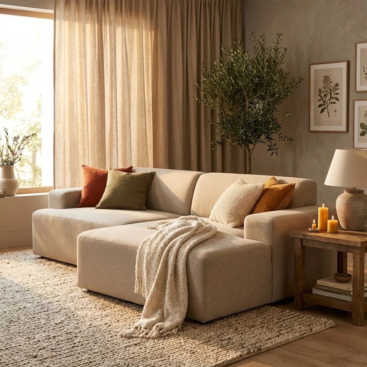 Divano Toliman in ambientazione lifestyle - render 3D Simone Bonanomi